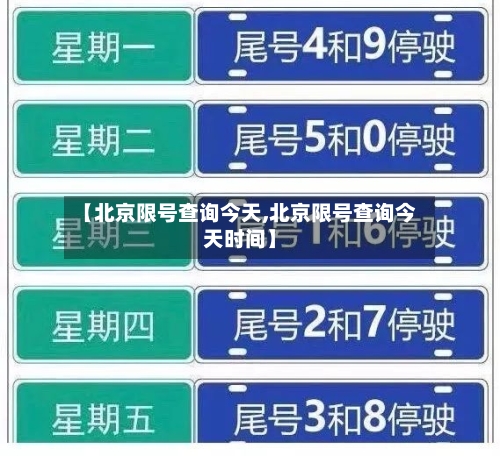 【北京限号查询今天,北京限号查询今天时间】
