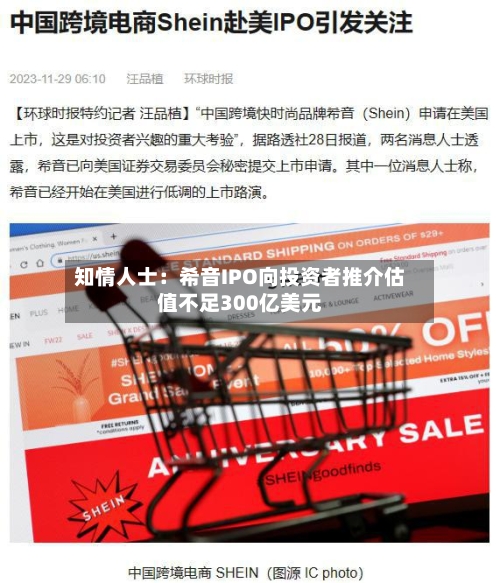 知情人士:希音IPO向投资者推介估值不足300亿美元-第1张图片
