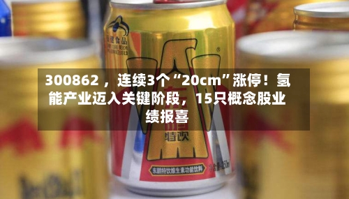 300862 ，连续3个“20cm	”涨停！氢能产业迈入关键阶段，15只概念股业绩报喜-第2张图片