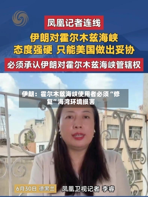 伊朗：霍尔木兹海峡使用者必须“修复”海湾环境损害-第2张图片