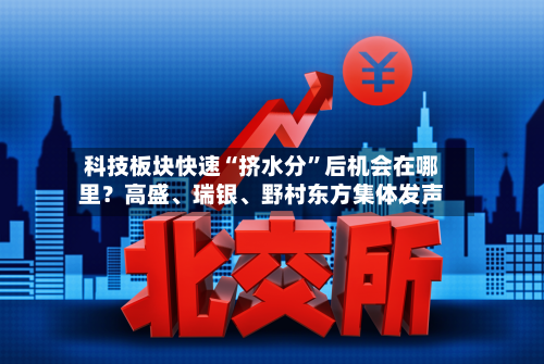 科技板块快速“挤水分	”后机会在哪里？高盛、瑞银、野村东方集体发声-第2张图片