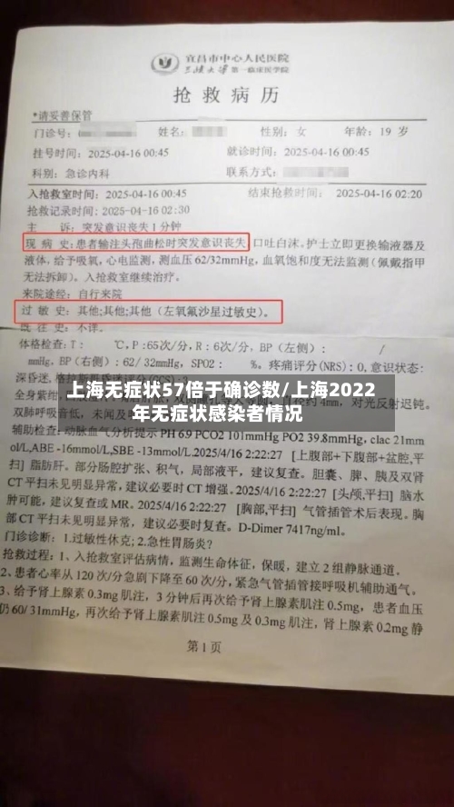 上海无症状57倍于确诊数/上海2022年无症状感染者情况