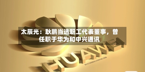 太辰光：耿鹏当选职工代表董事，曾任职于华为和中兴通讯-第2张图片