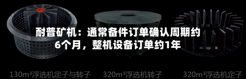 耐普矿机：通常备件订单确认周期约6个月，整机设备订单约1年-第1张图片