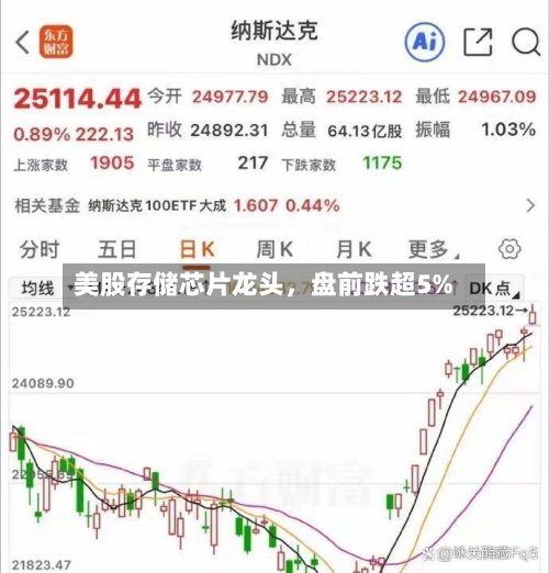 美股存储芯片龙头，盘前跌超5%-第2张图片