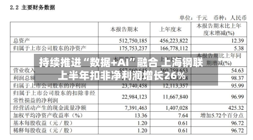 持续推进“数据+AI”融合 上海钢联上半年扣非净利润增长26%-第2张图片
