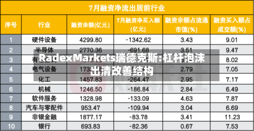 RadexMarkets瑞德克斯:杠杆泡沫出清改善结构-第3张图片