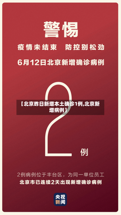 【北京昨日新增本土确诊1例,北京新增病例】