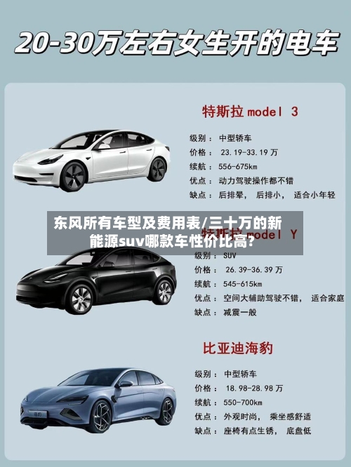 东风所有车型及费用表/三十万的新能源suv哪款车性价比高?-第3张图片
