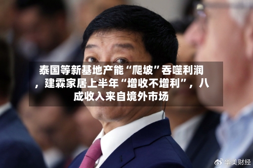 泰国等新基地产能“爬坡”吞噬利润，建霖家居上半年“增收不增利	”，八成收入来自境外市场-第3张图片
