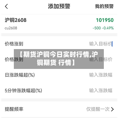 【期货沪铜今日实时行情,沪铜期货 行情】-第2张图片