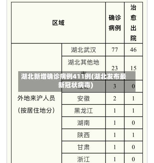 湖北新增确诊病例411例(湖北发布最新冠状病毒)-第3张图片