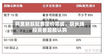 阿里新股配售定价完成	，获长线投资者超额认购-第3张图片