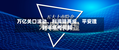 万亿关口波动	、利润降两成，平安理财半年考何解-第2张图片