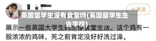 英国留学生没有食堂吗(英国留学生生去学校)