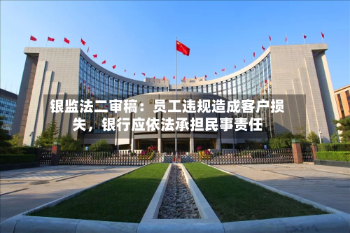 银监法二审稿：员工违规造成客户损失，银行应依法承担民事责任-第2张图片
