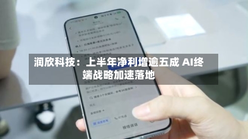 润欣科技：上半年净利增逾五成 AI终端战略加速落地-第2张图片