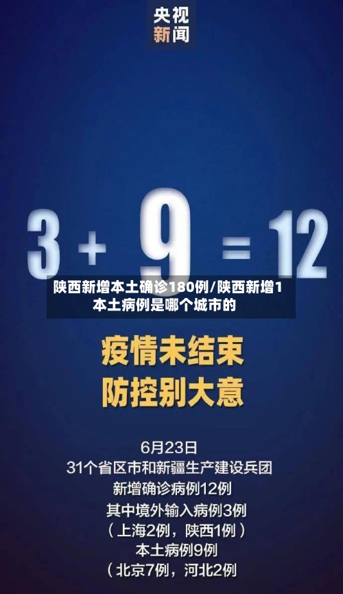 陕西新增本土确诊180例/陕西新增1本土病例是哪个城市的