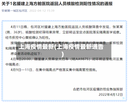 上海疫情最新(上海疫情最新通告)-第3张图片