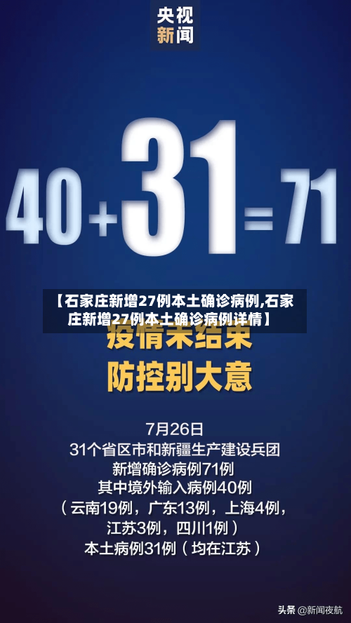 【石家庄新增27例本土确诊病例,石家庄新增27例本土确诊病例详情】-第2张图片